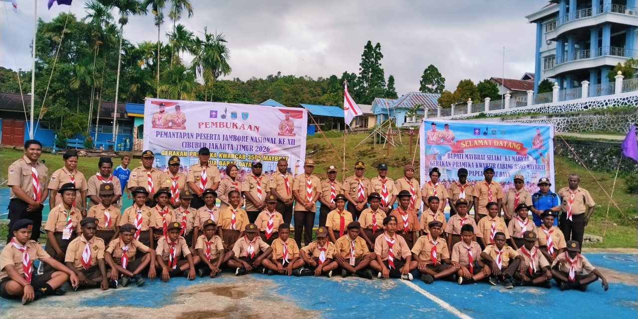 Ketua Kwarcab Maybrat Resmi Buka Pemantapan dan Lepas Kontingen Jambore Nasional XII Tahun 2026