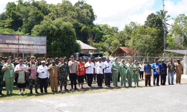 Bupati Petronela Krenak Resmi Buka TMMD Ke-129 di Kampung Sesor, Tegaskan Sinergi TNI dan Masyarakat Percepat Pembangunan Sorong Selatan