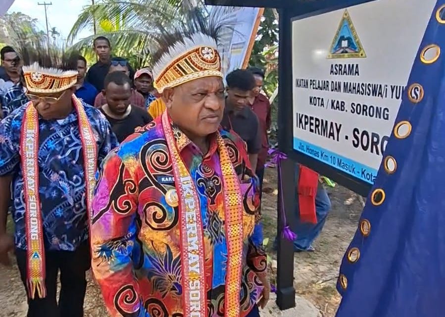 Bupati Maybrat Karel Murafer Resmikan Asrama Mahasiswa dan Pelajar Yukase di Kota Sorong, Perkuat Komitmen Pembangunan SDM
