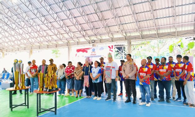 Bupati Sorong Selatan Buka Turnamen Voli HUT ke-23, kabupaten sorong selatan dan HUT RI-81 serta Bonus Juara Rp50 Juta Jadi Sorotan
