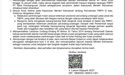 Dua Dokumen Resmi Jadi Sorotan, Perizinan Kehutanan PT Bangun Kayu Irian dan PT Mitra Pembangunan Global Dicabut