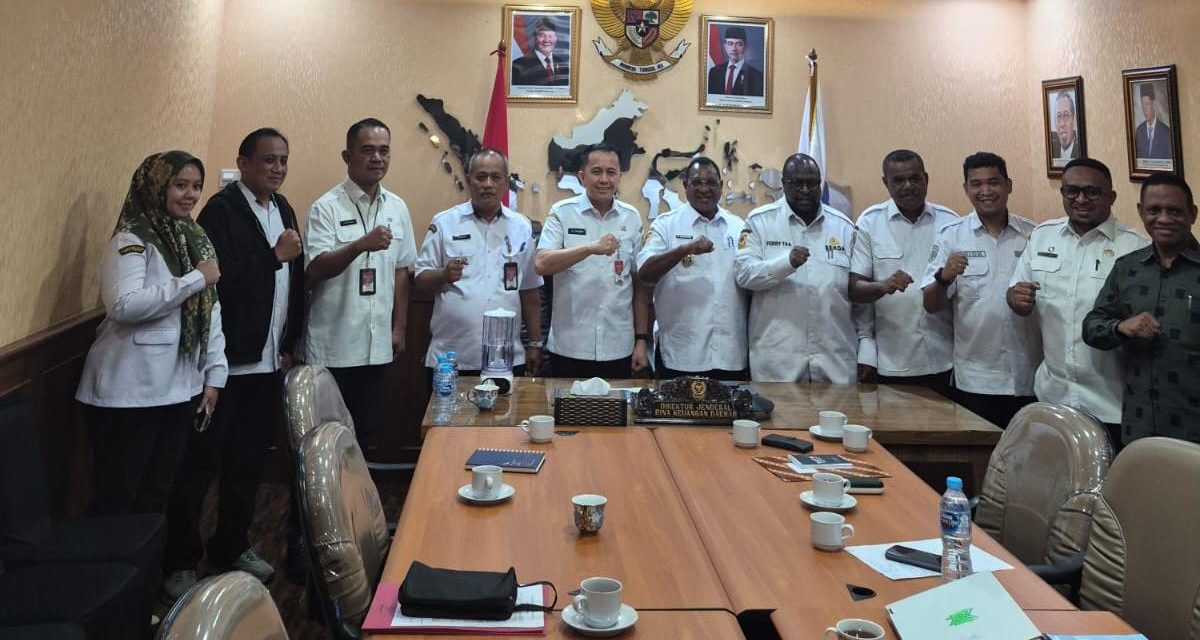 Bupati Maybrat Karel Murafer Temui Dirjen Bina Keuangan Daerah Kemendagri, Perjuangkan Peningkatan Dana Alokasi Umum (DAU)