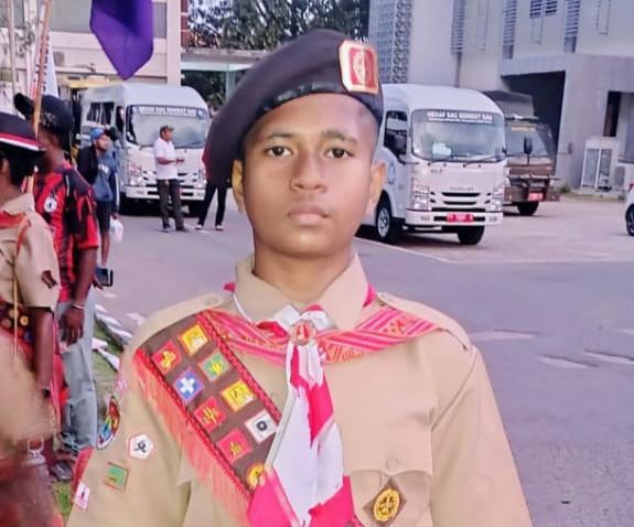 Wakil Bupati Sorong selatan mengajak masyarakat Sorong Selatan untuk memberikan dukungan dan doa kepada para peserta Jambore Pramuka Nasional