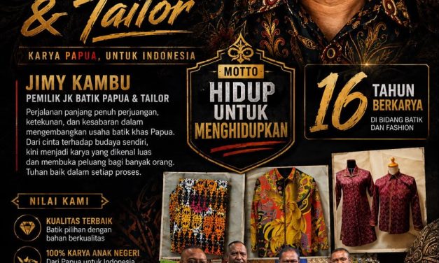 Jimy Kambu, Putra Papua yang Sukses Angkat Batik Papua ke Tingkat Nasional