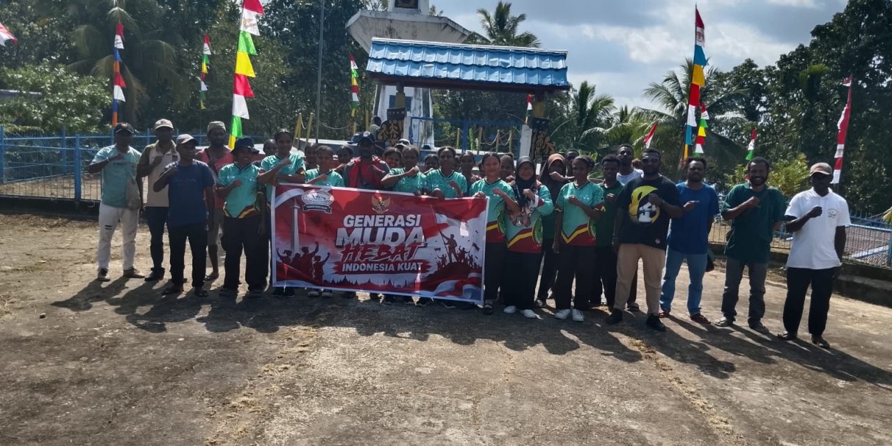 DPC Barisan Merah Putih Sorong Selatan Gandeng Pemda dan Pelajar Bersihkan Tugu Trikora