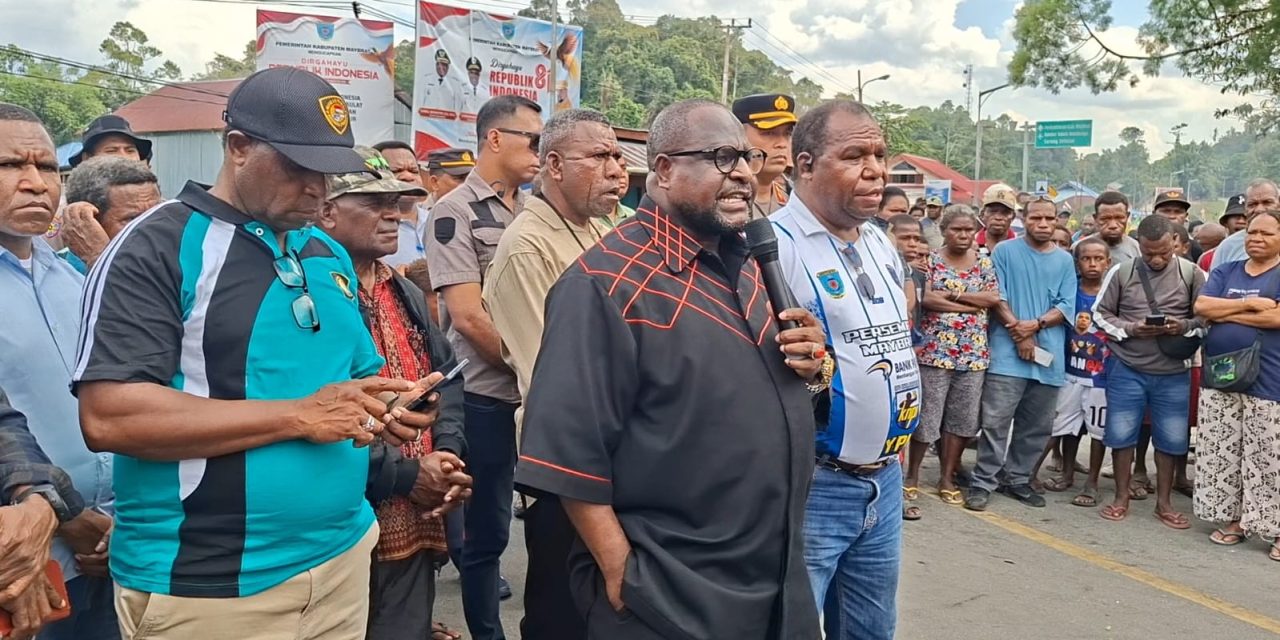 Pemda Maybrat dan Polres Buka Palang Pasca Penembakan Tiga Warga Sipil