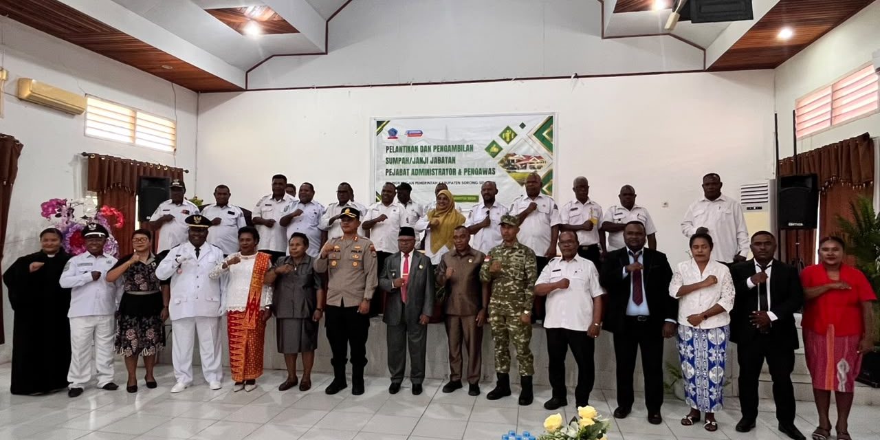Pemkab Sorong Selatan Lantik Sejumlah Pejabat Administrator dan Pengawas