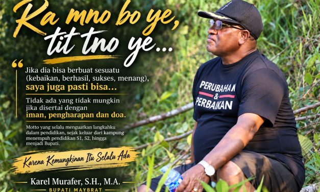 Karel Murafer: “Ra Mmo Bo Ye, Tit Tno Ye”, Jika Dia Bisa, Saya Juga Pasti Bisa