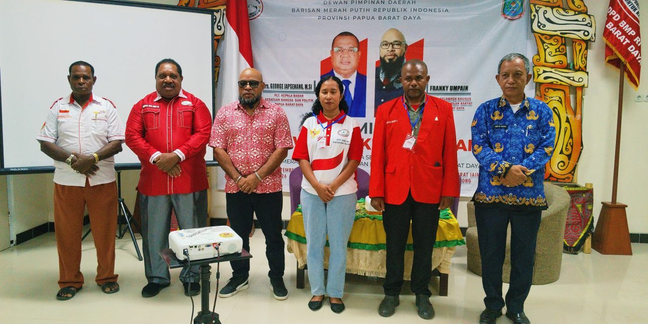 Generasi Muda Papua Barat Daya Didorong Jadi Agen Perubahan, Kesbangpol Buka Seminar Wawasan Kebangsaan dan Rapimda BMP RI