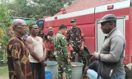 Kodim 1809/Maybrat Salurkan 40 Ribu Liter Air Bersih untuk Warga di Tiga Distrik