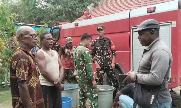 Kodim 1809/Maybrat Salurkan 40 Ribu Liter Air Bersih untuk Warga di Tiga Distrik