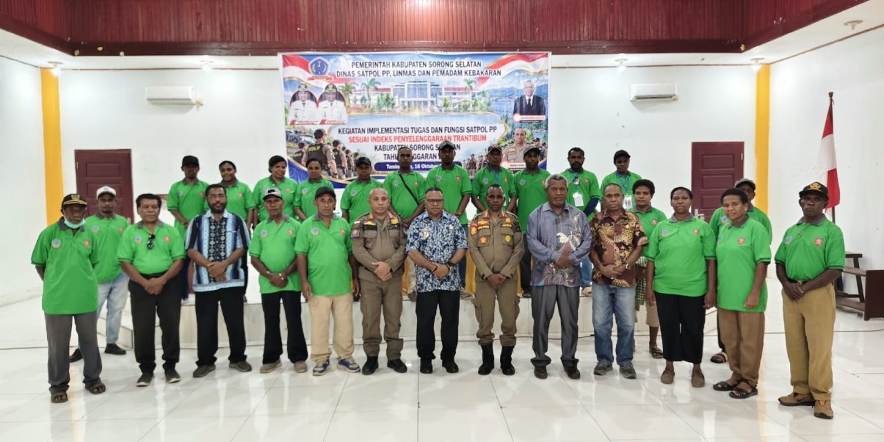 Wakil Bupati sorong Selatan Yohan Bodory Buka Pelatihan Satpol PP, Perkuat Ketertiban dan Keamanan di 121 Kampung