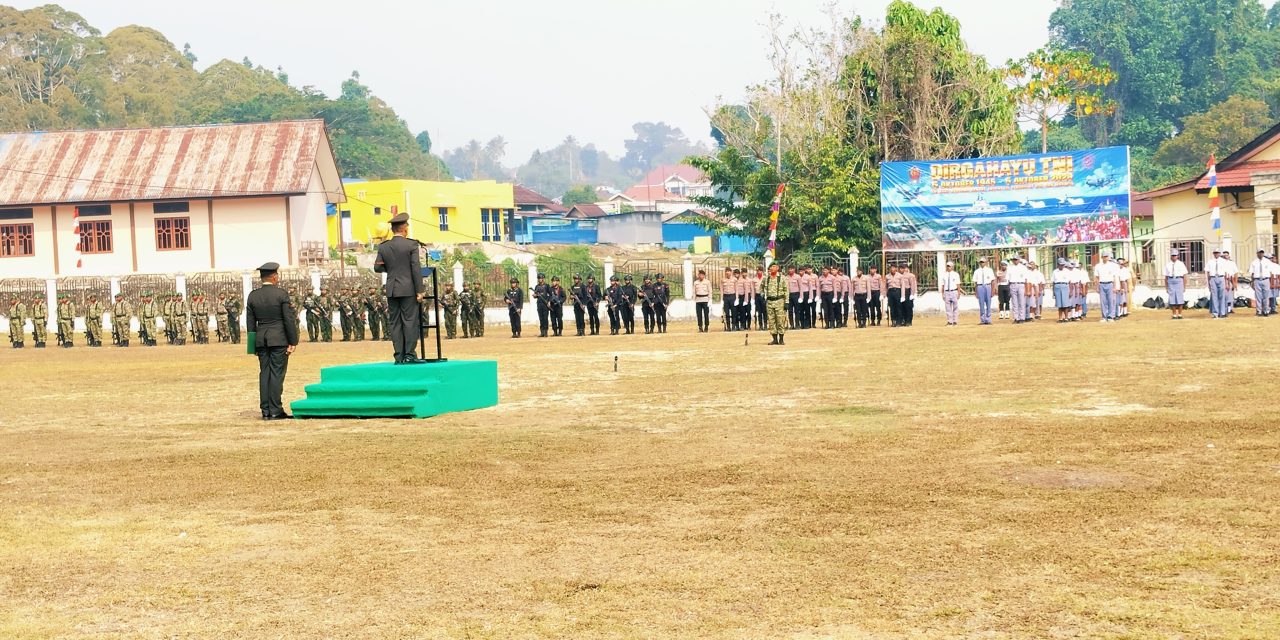 HUT ke-81 TNI di Maybrat Berlangsung Khidmat, Sinergi TNI-Polri dan Pelajar Diperkuat