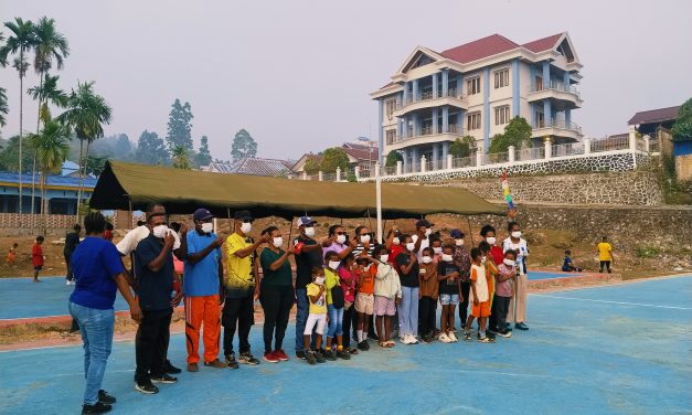 Sambut HUT PAM Lahai-Roi ke-73 dan HUT Injil Masuk di Mefkajim ke-78, Panitia Gelar Jalan Santai dan Lomba Caca Rohani dan pembagian masker