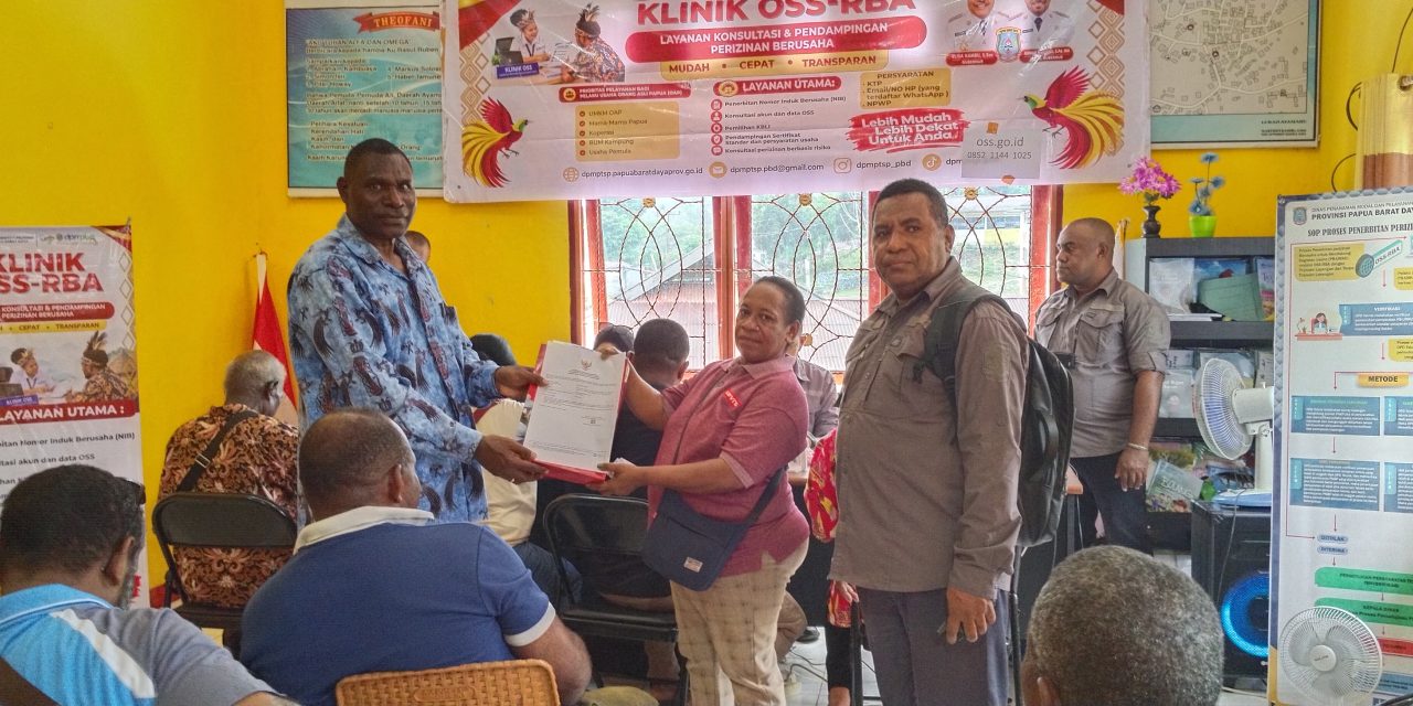 DPMPTSP Papua Barat Daya Buka Klinik OSS-RBA, Permudah Perizinan Usaha bagi orang asli Papua di Maybrat