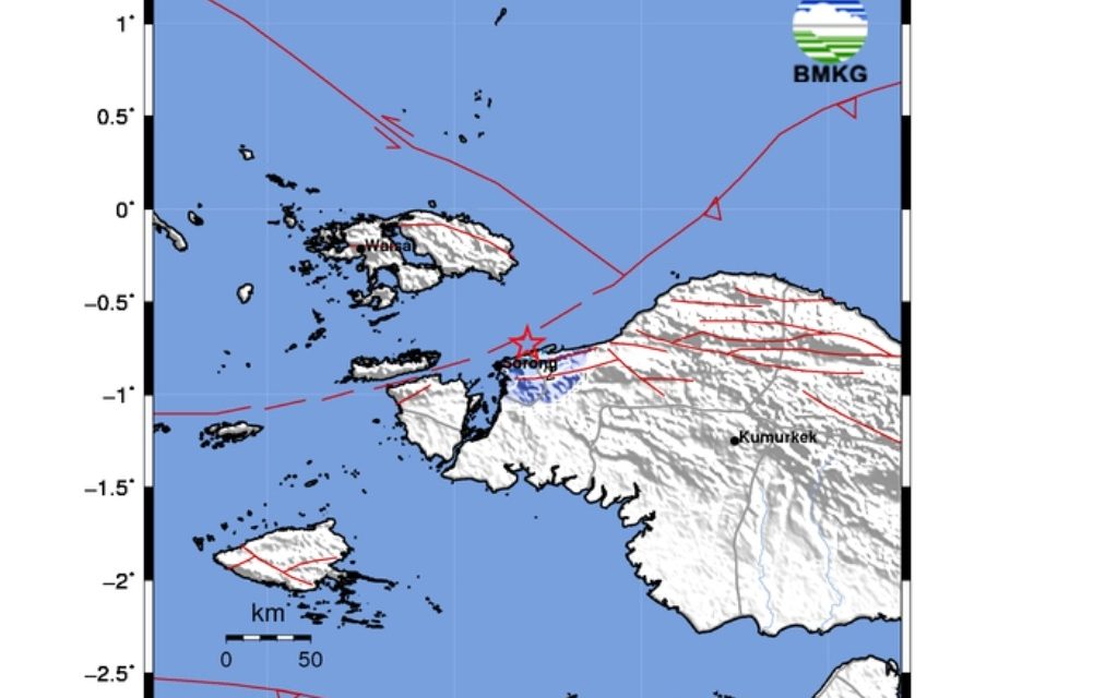 Gempa Magnitudo 3,8 Guncang Kota Sorong, BMKG Catat Episenter di Laut